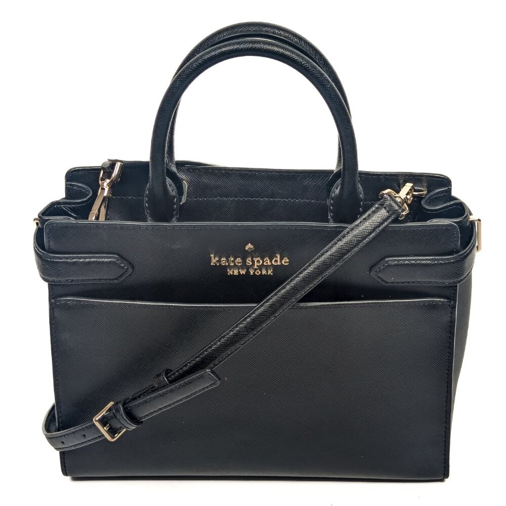 KATE SPADE Black Saffiano Leather medium sized shoulder bag - Picture 12 of 13